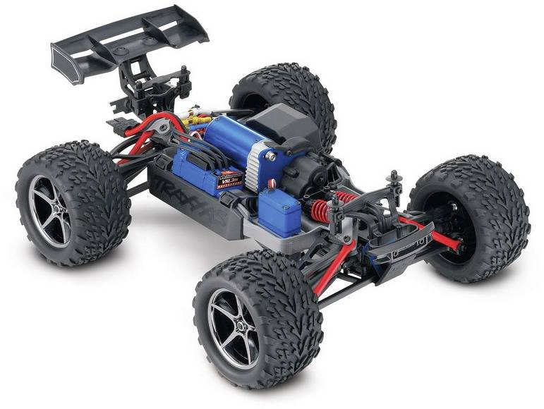 Traxxas E-Revo 4x4 VXL Lila Brushless 1:16 RC Modellauto Elektro Monstertruck Allradantrieb (4WD) RtR 2,4GHz