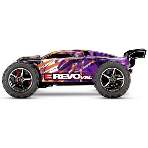 Traxxas E-Revo 4x4 VXL Lila Brushless 1:16 RC Modellauto Elektro Monstertruck Allradantrieb (4WD) RtR 2,4GHz Traxxas E-Revo 4x4 VXL Lila Brushless 1:16 RC Modellauto Elektro Monstertruck Allradantrieb (4WD) RtR 2,4GHz