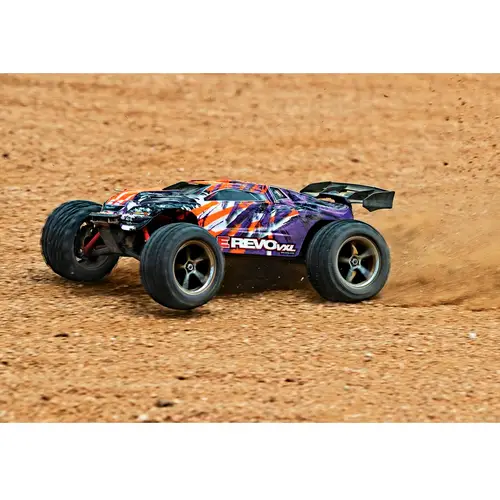 Traxxas E-Revo 4x4 VXL Lila Brushless 1:16 RC Modellauto Elektro Monstertruck Allradantrieb (4WD) RtR 2,4GHz Traxxas E-Revo 4x4 VXL Lila Brushless 1:16 RC Modellauto Elektro Monstertruck Allradantrieb (4WD) RtR 2,4GHz