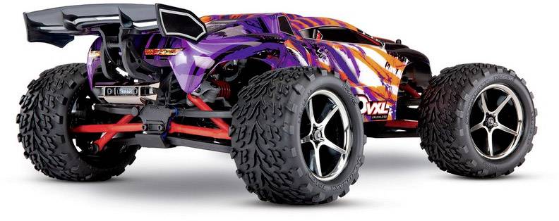 Traxxas E-Revo 4x4 VXL Lila Brushless 1:16 RC Modellauto Elektro Monstertruck Allradantrieb (4WD) RtR 2,4GHz