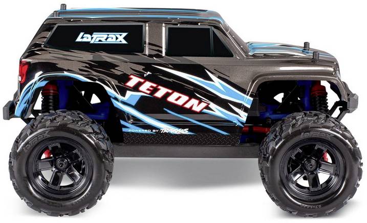 Traxxas LaTrax Teton Schwarz Brushed 1:18 RC Modellauto Elektro Monstertruck Allradantrieb (4WD) 100% RtR 2,4GHz inkl. Akku