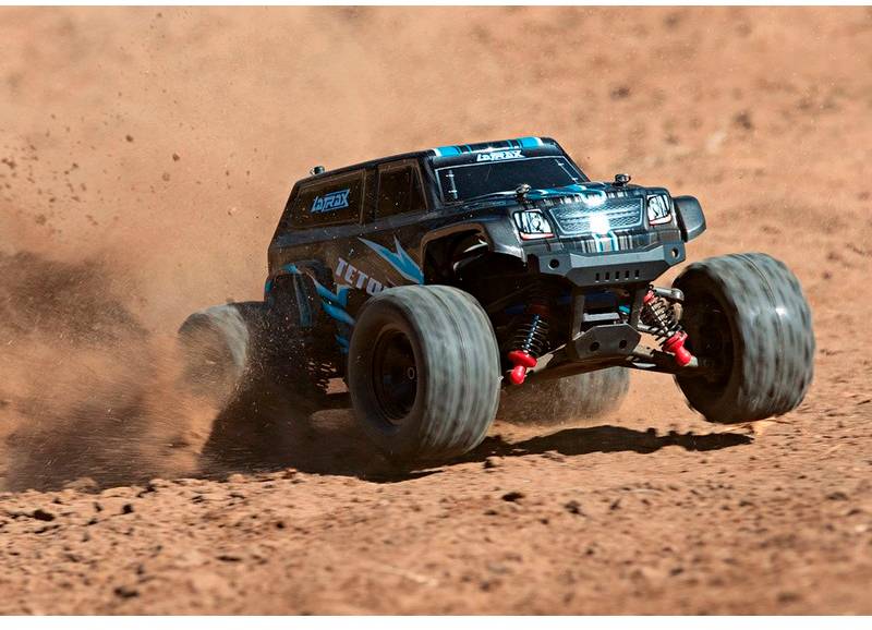 Traxxas LaTrax Teton Schwarz Brushed 1:18 RC Modellauto Elektro Monstertruck Allradantrieb (4WD) 100% RtR 2,4GHz inkl. Akku