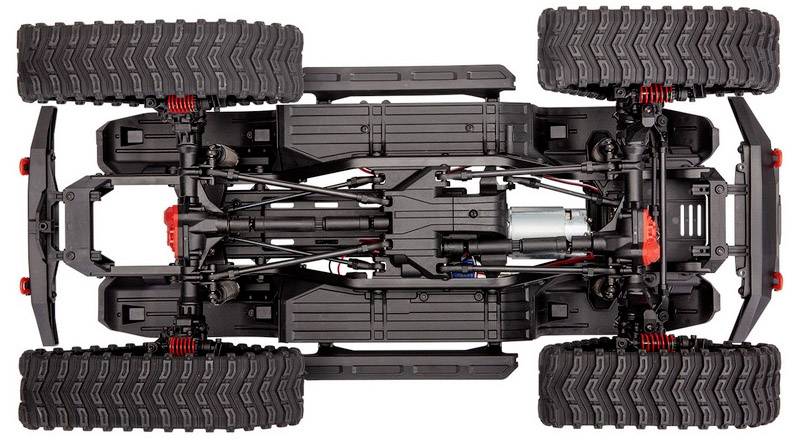 Traxxas TRX-4 All-Terrain inkl. Reifensatz Brushed 1:10 RC Modellauto Elektro Crawler Allradantrieb (4WD) RtR 2,4GHz