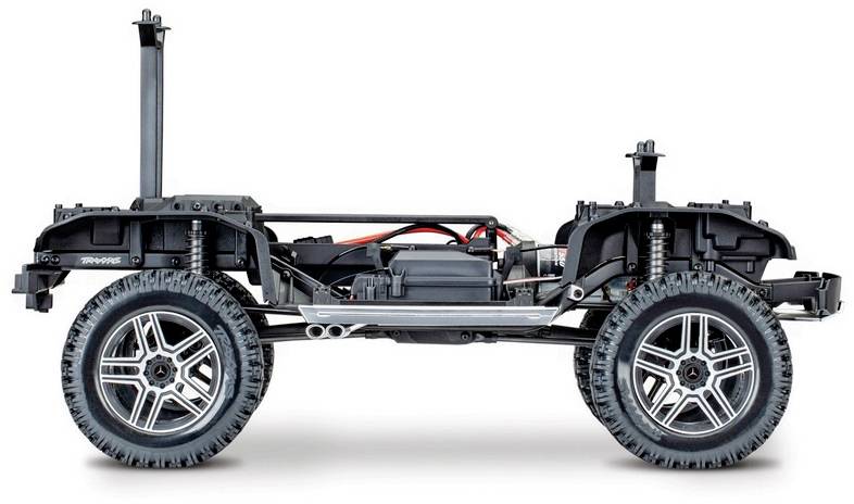 Traxxas TRX-4 Mercedes G500 mit Licht-Set Brushed 1:10 RC Modellauto Elektro Crawler Allradantrieb (4WD) RtR 2,4GHz