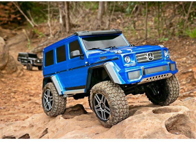 Traxxas TRX-4 Mercedes G500 mit Licht-Set Brushed 1:10 RC Modellauto Elektro Crawler Allradantrieb (4WD) RtR 2,4GHz