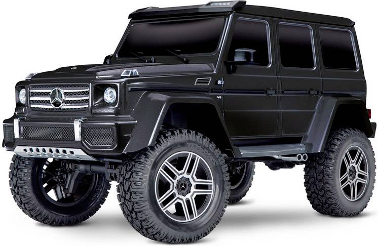 Traxxas TRX-4 Mercedes G500 mit Licht-Set Brushed 1:10 RC Modellauto Elektro Crawler Allradantrieb (4WD) RtR 2,4GHz