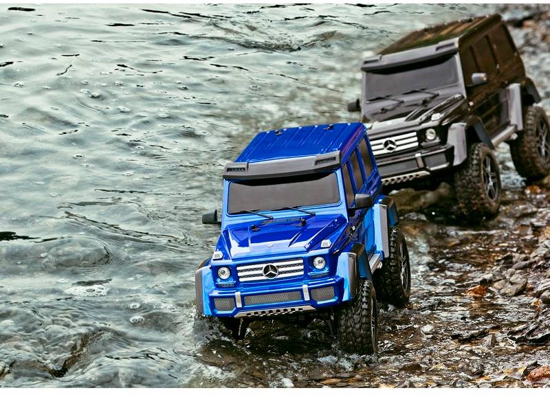 Traxxas TRX-4 Mercedes G500 mit Licht-Set Brushed 1:10 RC Modellauto Elektro Crawler Allradantrieb (4WD) RtR 2,4GHz