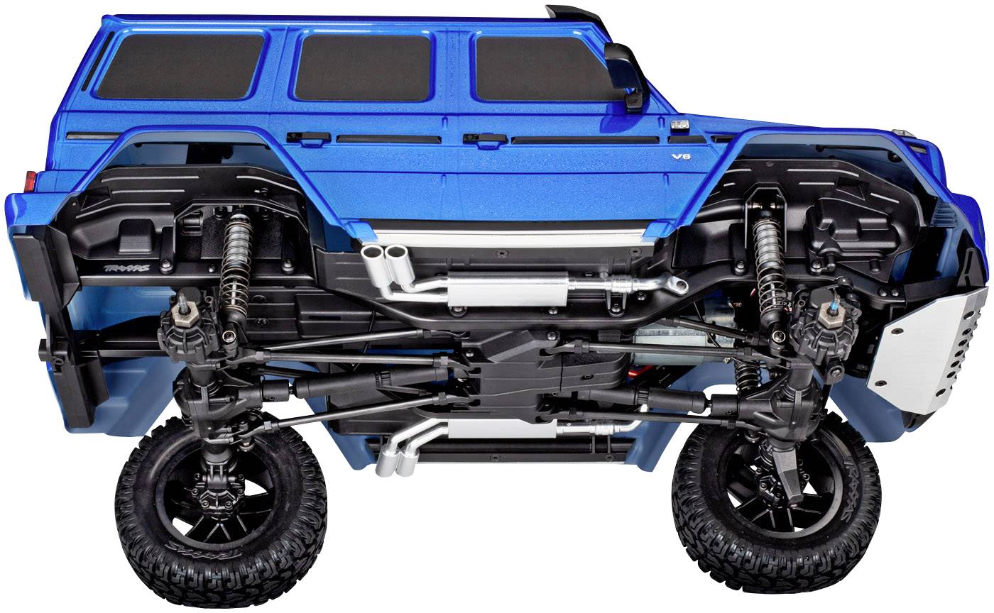 Traxxas TRX-4 Mercedes G500 mit Licht-Set Brushed 1:10 RC Modellauto Elektro Crawler Allradantrieb (4WD) RtR 2,4GHz