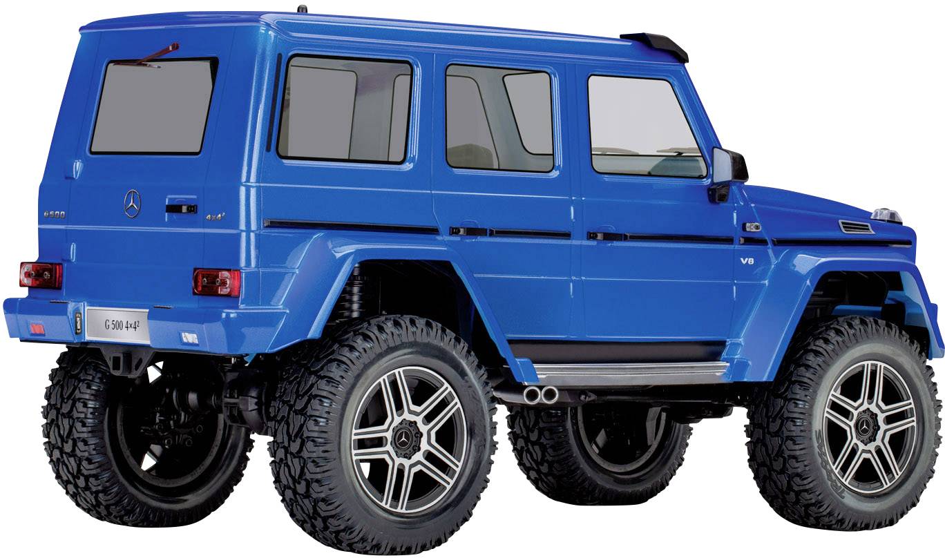 Traxxas TRX-4 Mercedes G500 mit Licht-Set Brushed 1:10 RC Modellauto Elektro Crawler Allradantrieb (4WD) RtR 2,4GHz