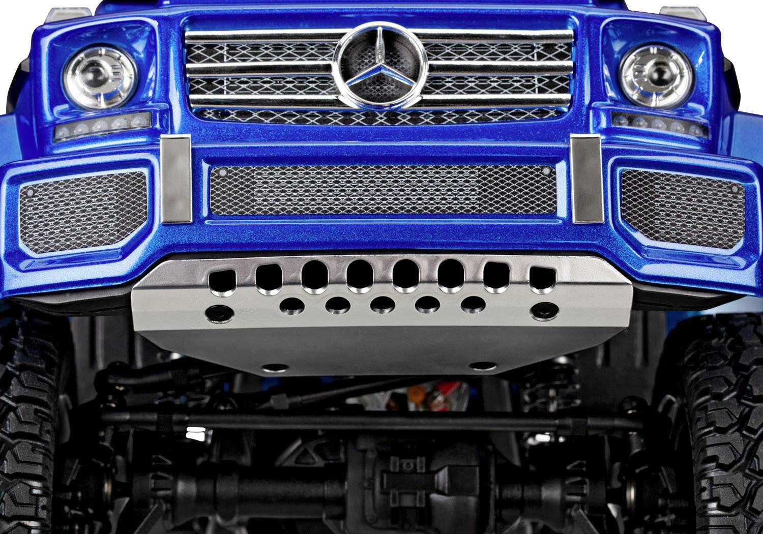 Traxxas TRX-4 Mercedes G500 mit Licht-Set Brushed 1:10 RC Modellauto Elektro Crawler Allradantrieb (4WD) RtR 2,4GHz
