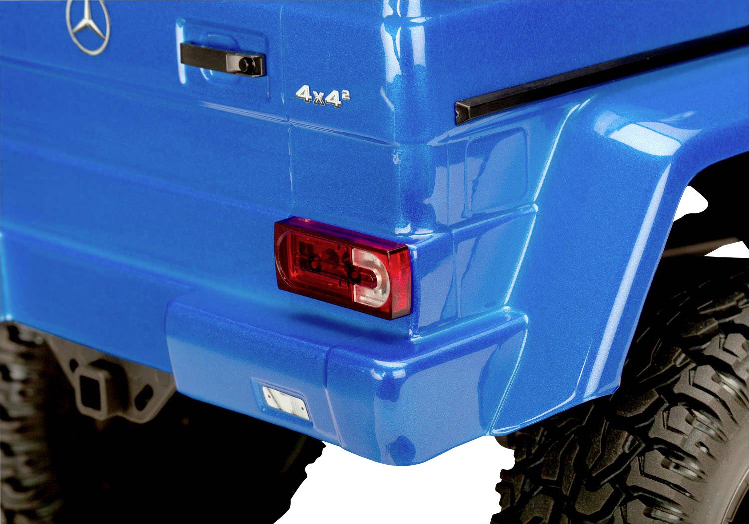 Traxxas TRX-4 Mercedes G500 mit Licht-Set Brushed 1:10 RC Modellauto Elektro Crawler Allradantrieb (4WD) RtR 2,4GHz