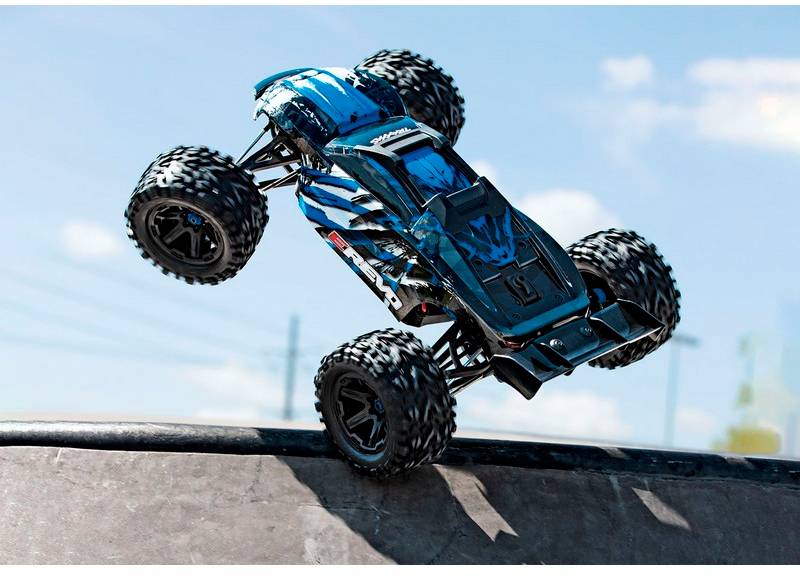 Traxxas E-Revo BL 2.0 4x4 VXL Blau Brushless 1:10 RC Modellauto Elektro Monstertruck Allradantrieb (4WD) RtR 2,4GHz