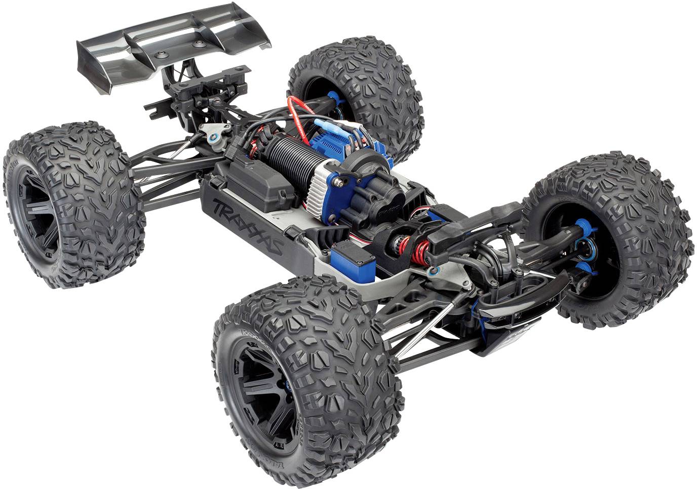 Traxxas E-Revo BL 2.0 4x4 VXL Blau Brushless 1:10 RC Modellauto Elektro Monstertruck Allradantrieb (4WD) RtR 2,4GHz