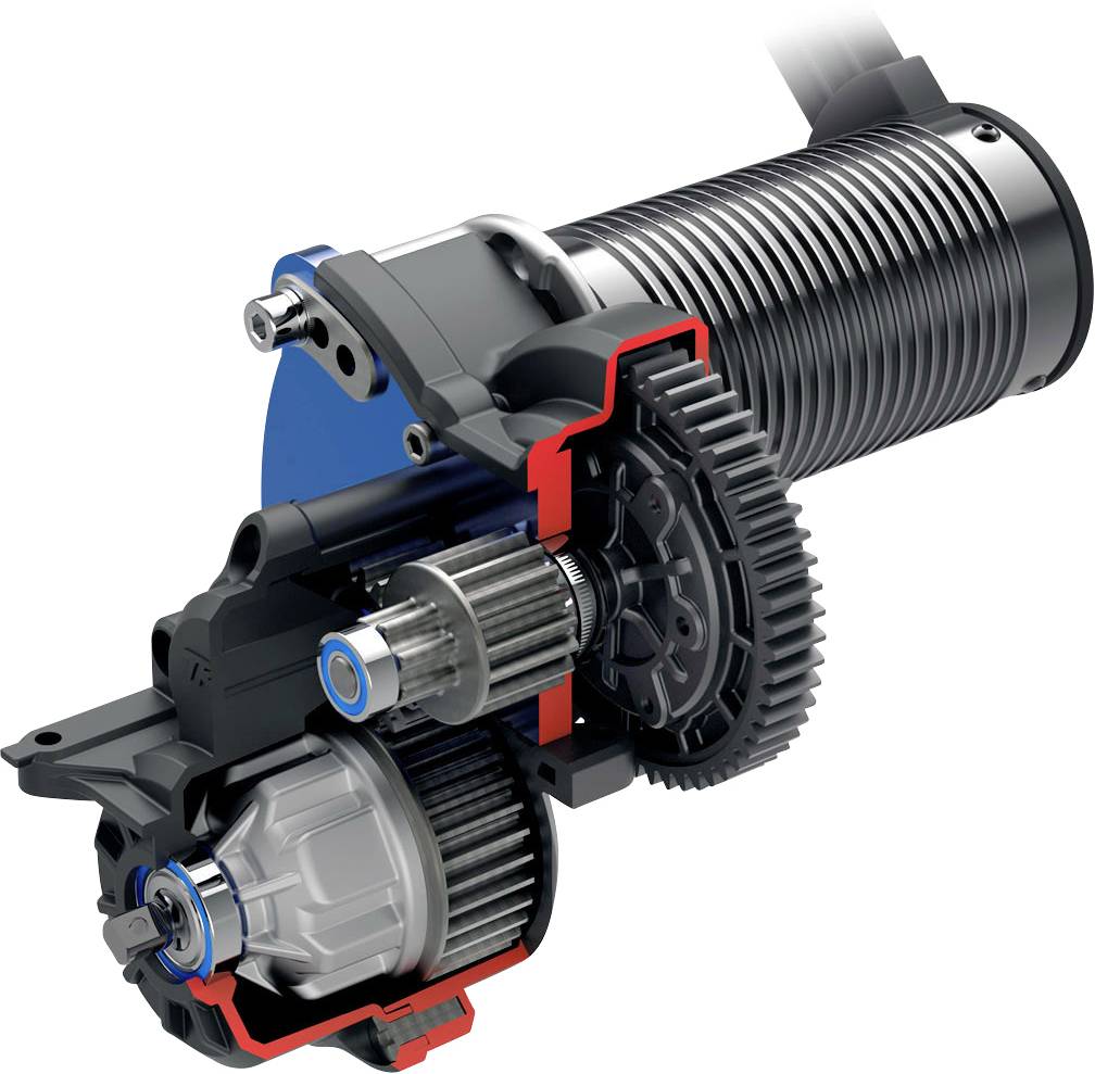 Traxxas E-Revo BL 2.0 4x4 VXL Blau Brushless 1:10 RC Modellauto Elektro Monstertruck Allradantrieb (4WD) RtR 2,4GHz