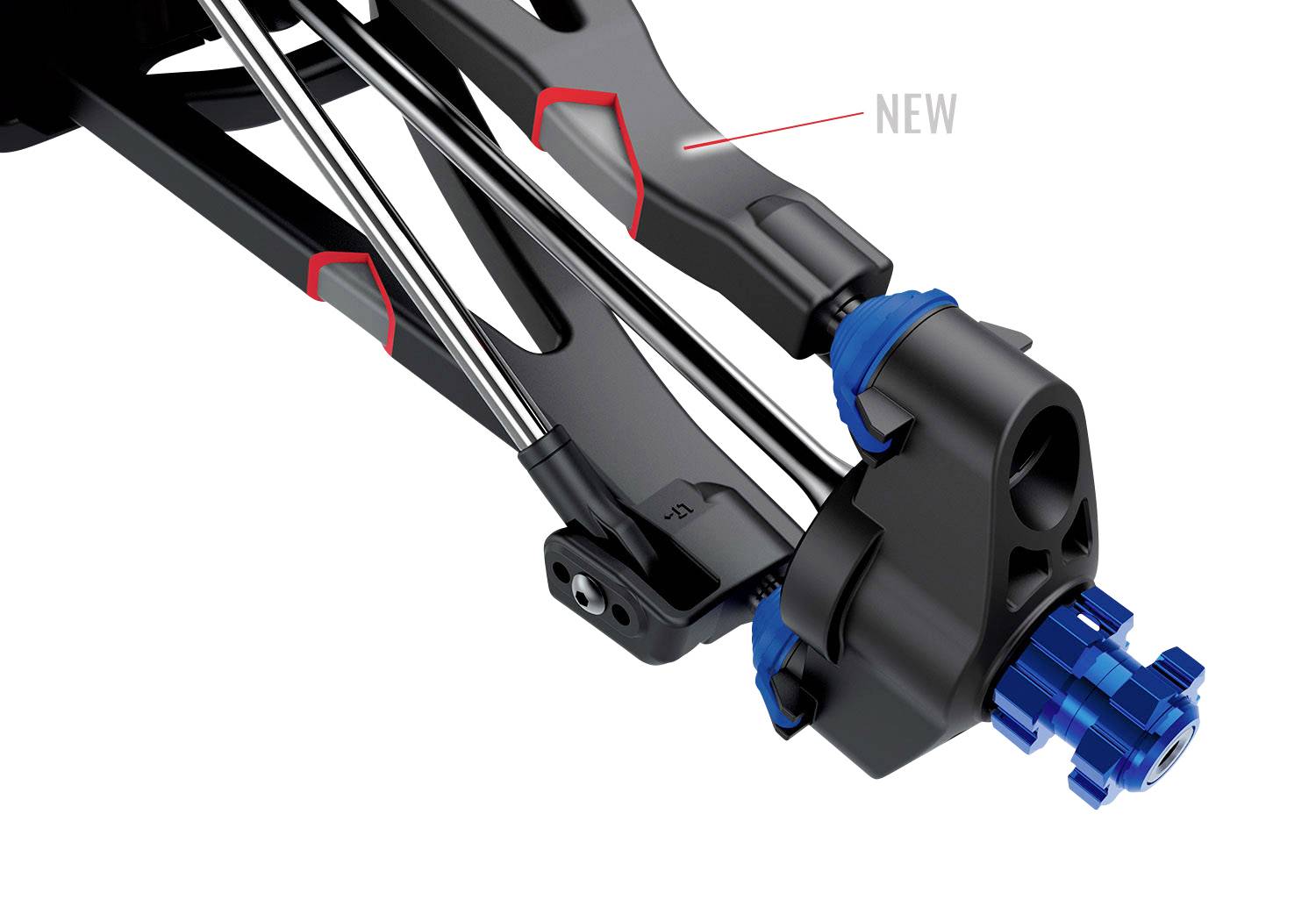 Traxxas E-Revo BL 2.0 4x4 VXL Blau Brushless 1:10 RC Modellauto Elektro Monstertruck Allradantrieb (4WD) RtR 2,4GHz