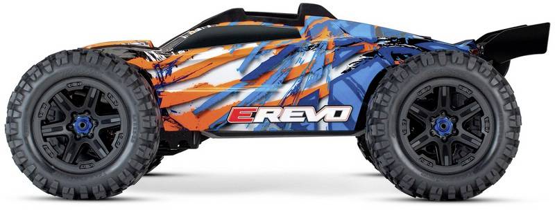 Traxxas E-Revo BL 2.0 4x4 VXL Orange Brushless 1:10 RC Modellauto Elektro Monstertruck Allradantrieb (4WD) RtR 2,4GHz
