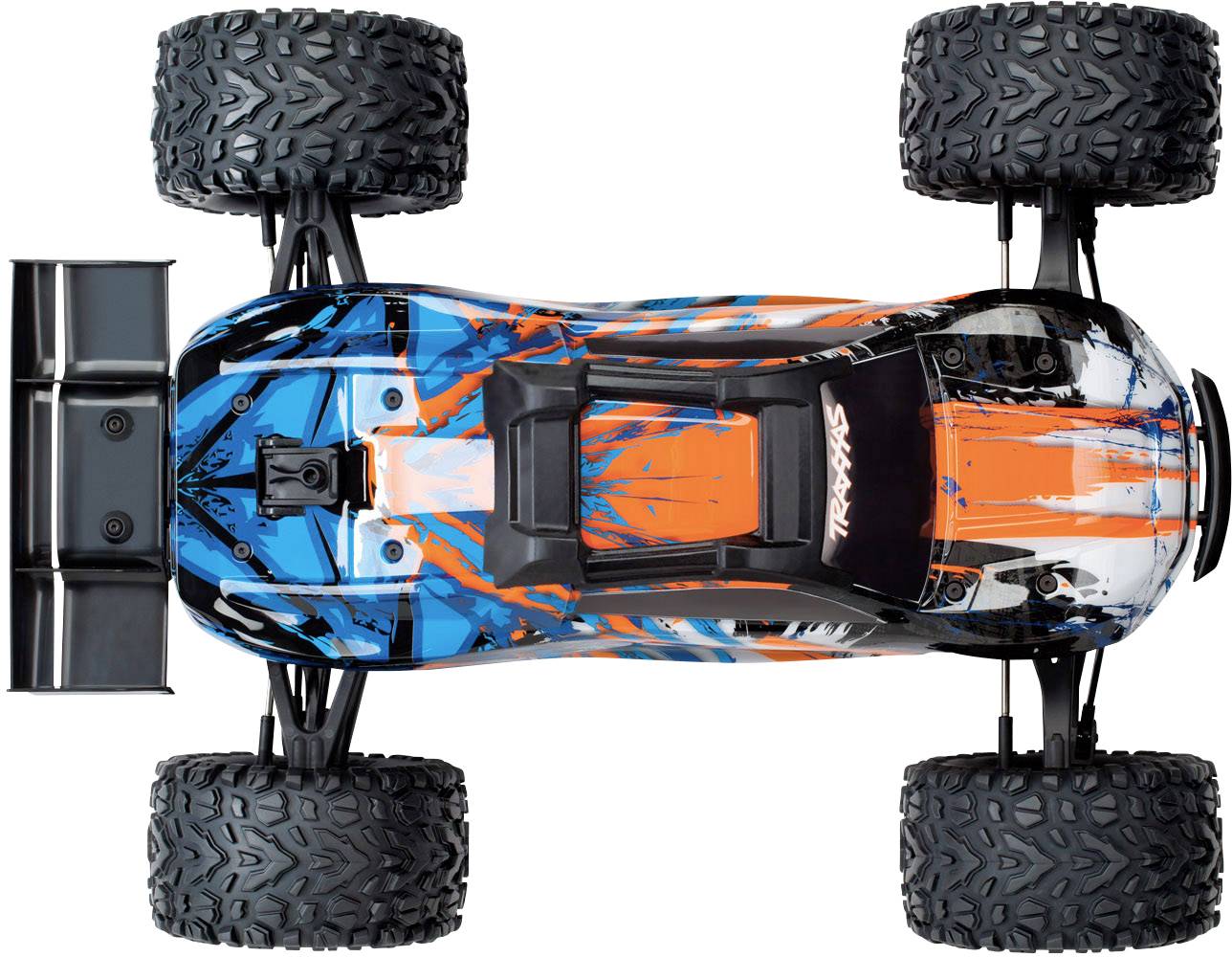 Traxxas E-Revo BL 2.0 4x4 VXL Orange Brushless 1:10 RC Modellauto Elektro Monstertruck Allradantrieb (4WD) RtR 2,4GHz