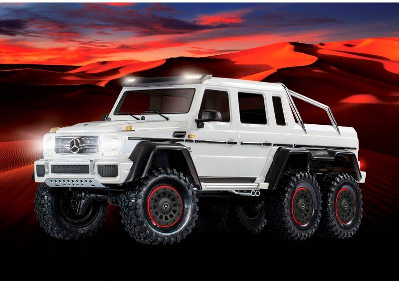 Traxxas Mercedes AMG G63 6x6 Brushed 1:10 RC Modellauto Elektro Crawler Allradantrieb (6WD) RtR 2,4GHz