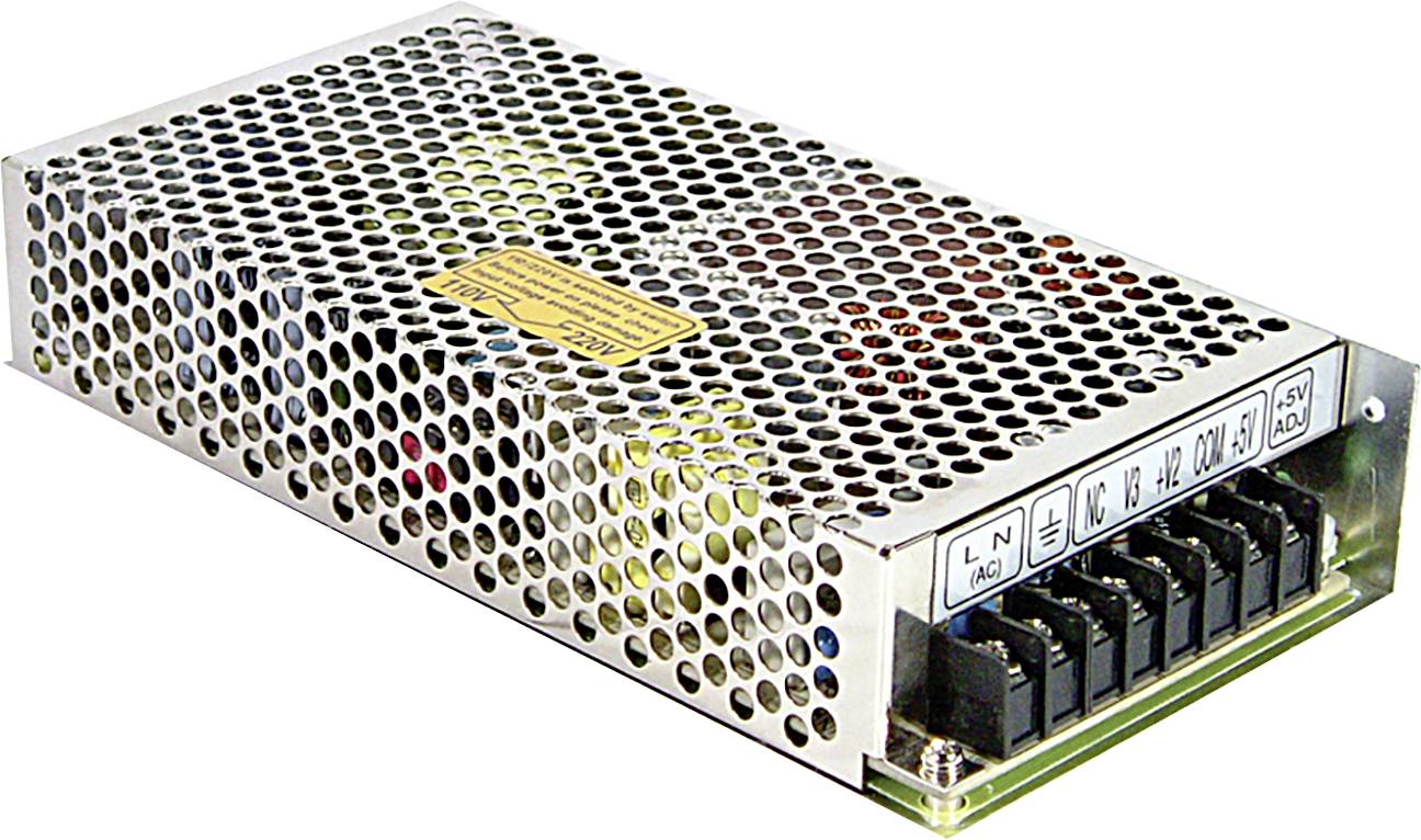 Mean Well RQ-125D AC/DC-Einbaunetzteil 8 A 124 W 5 V/DC Ausgangsspannung regelbar 1 St.