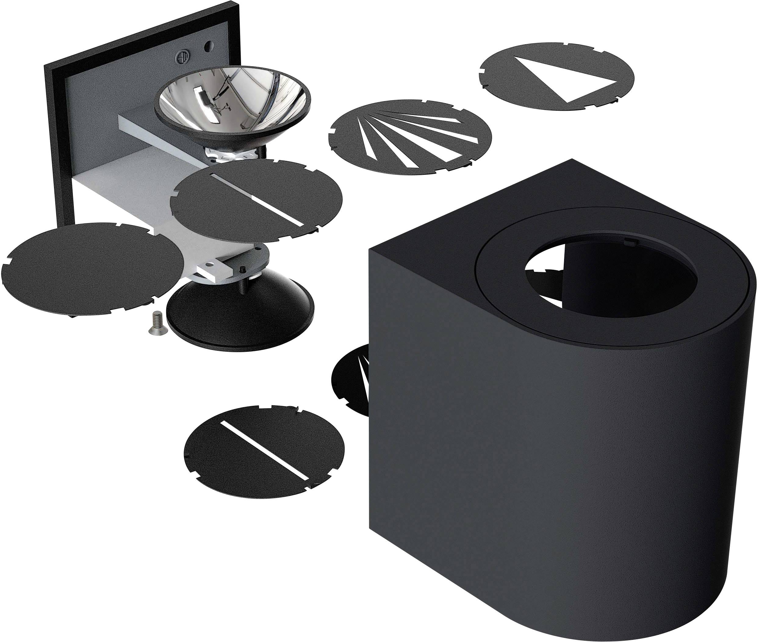 Nordlux Canto 2 49701003 LED-Außenwandleuchte 12W Schwarz