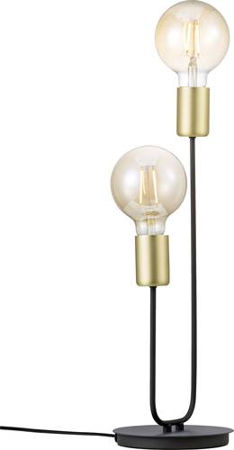 Josefine 48955003 Tischlampe E27 Schwarz (matt), Messing