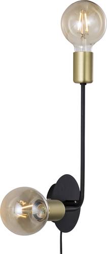 Josefine 48941003 Wandleuchte E27 Schwarz (matt), Messing