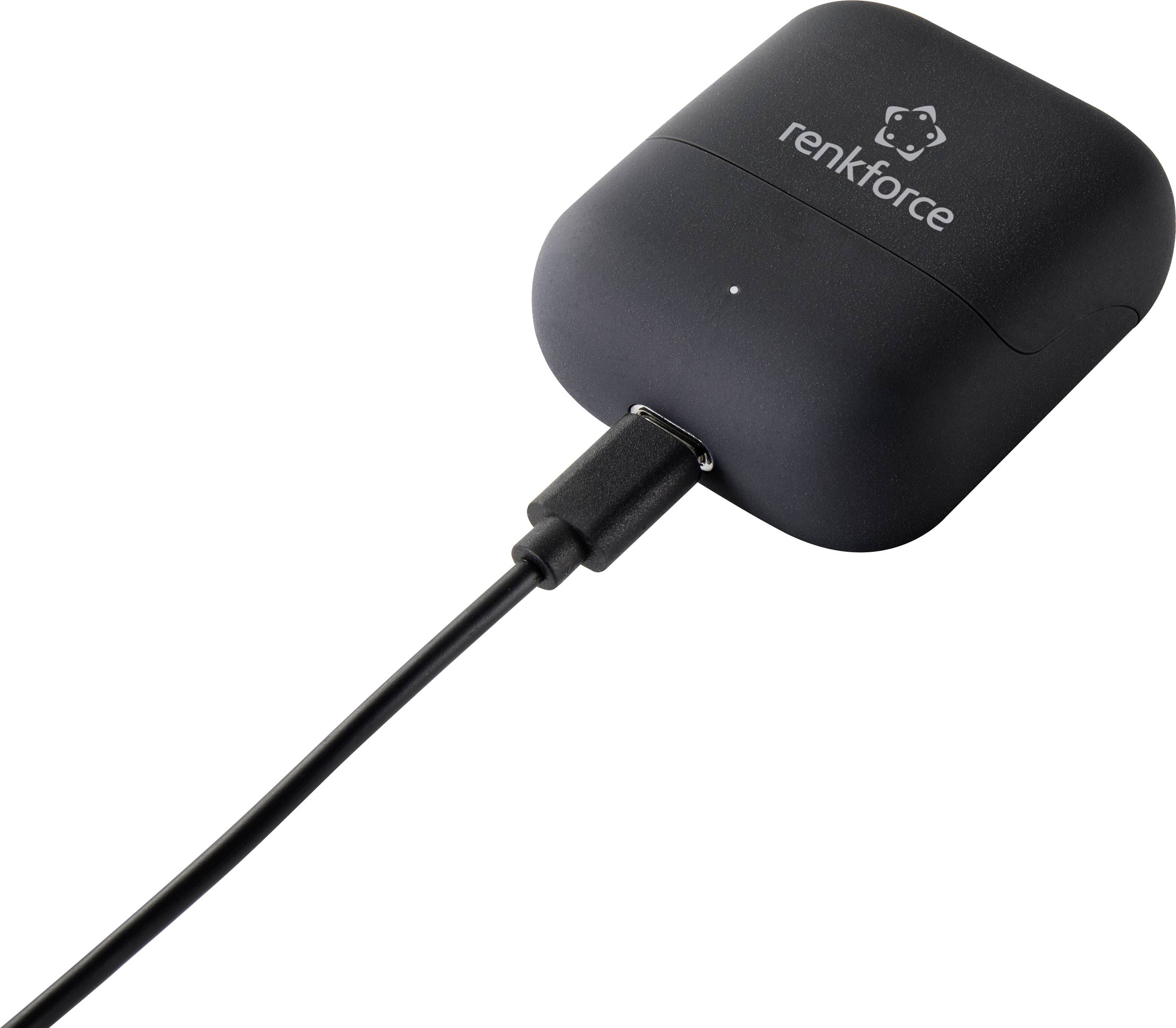 Renkforce RF-TWS-500 In Ear Kopfhörer Bluetooth® Schwarz Headset