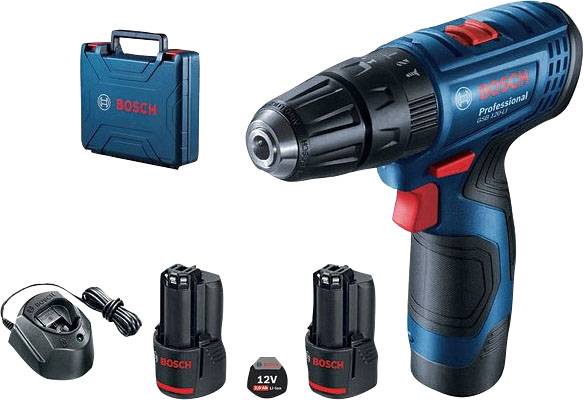 Bosch Professional GSB 120-LI 06019G8100 Akku-Bohrschrauber 12V 2.0Ah Li-Ion inkl. 2. Akku