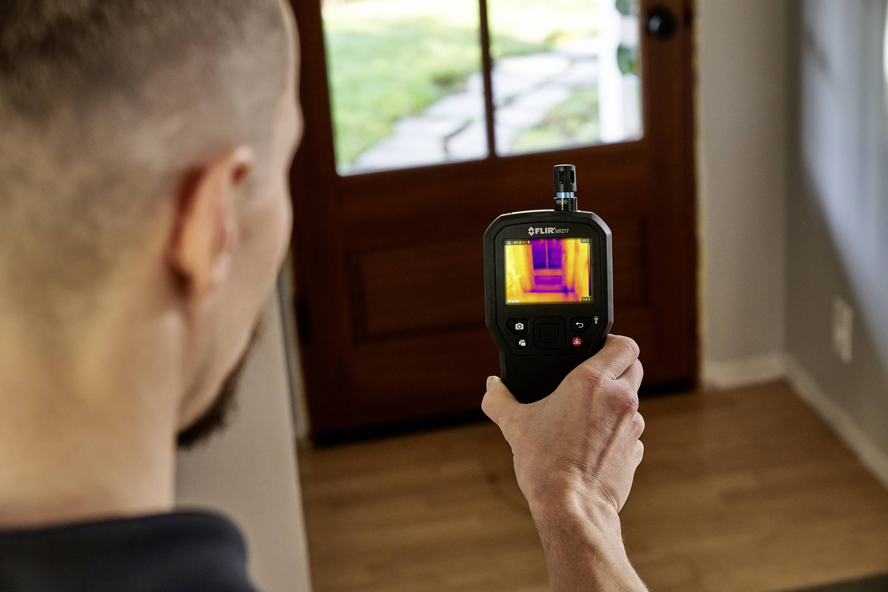 FLIR MR277 Materialfeuchtemessgerät integrierte Wärmebildkamera, Temperaturmessung, Berührungslose IR-Messung