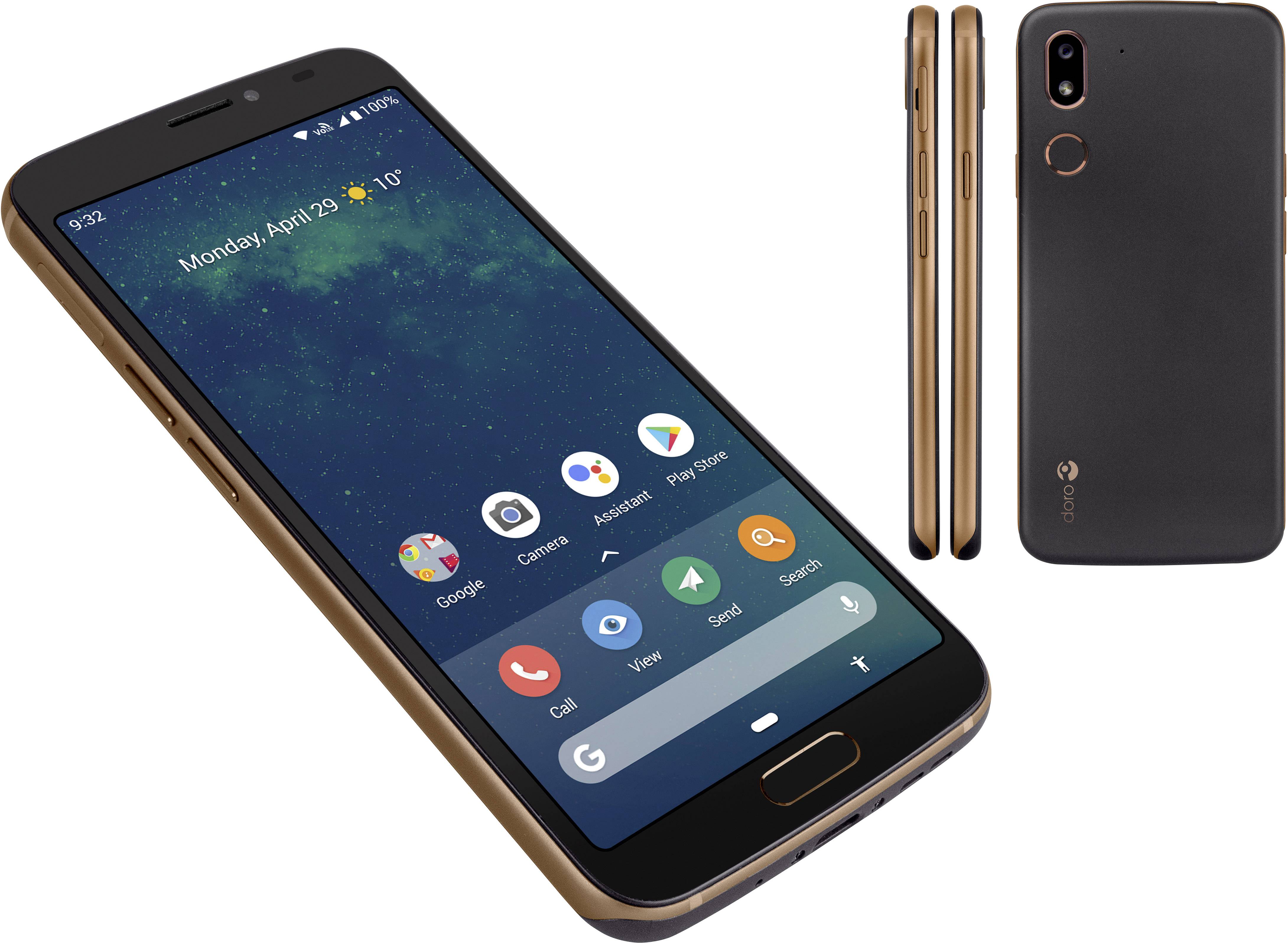 Doro 8080 Senioren-Smartphone 32GB 14.5cm (5.7 Zoll) Graphit Single-SIM