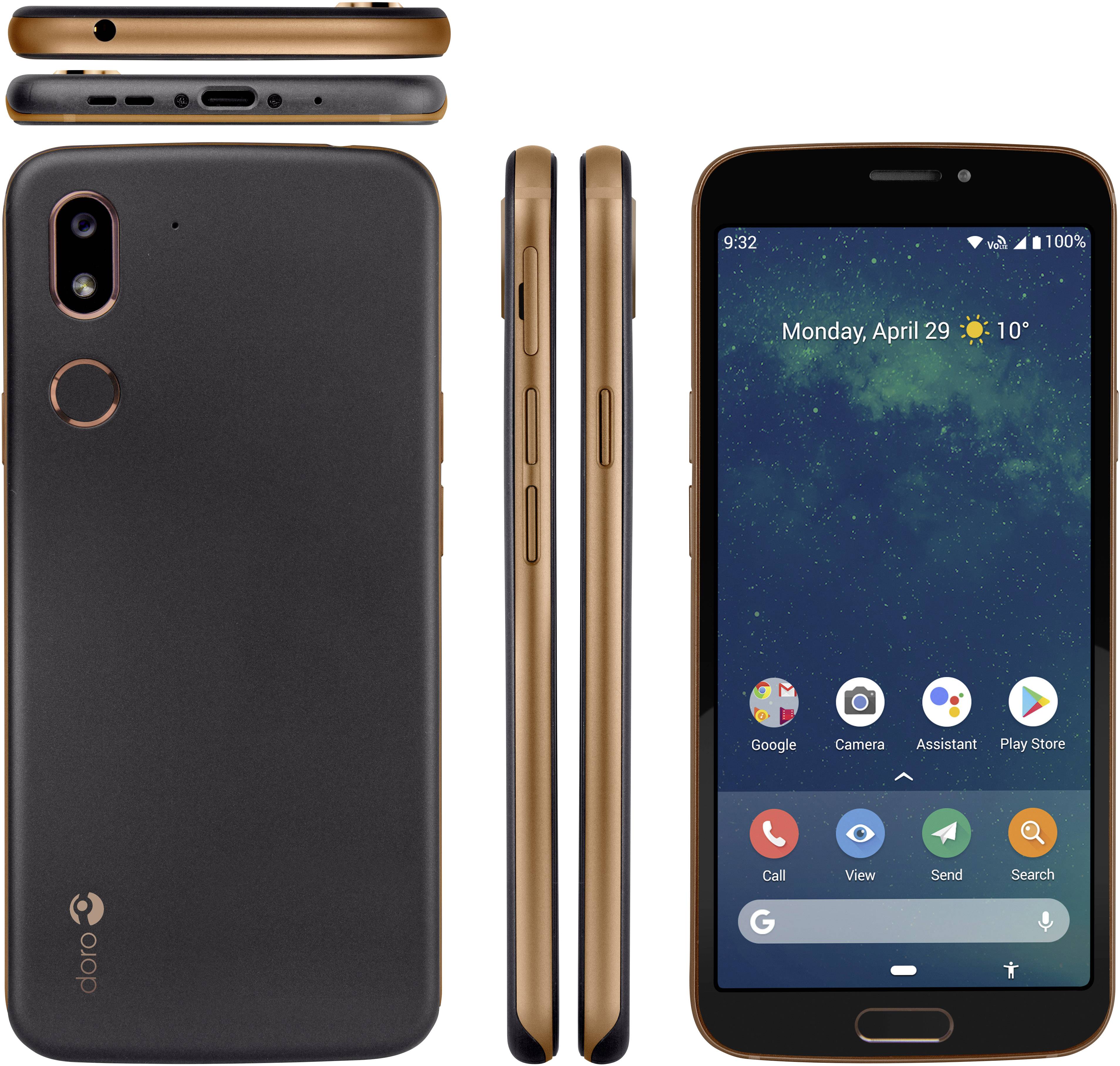 Doro 8080 Senioren-Smartphone 32GB 14.5cm (5.7 Zoll) Graphit Single-SIM