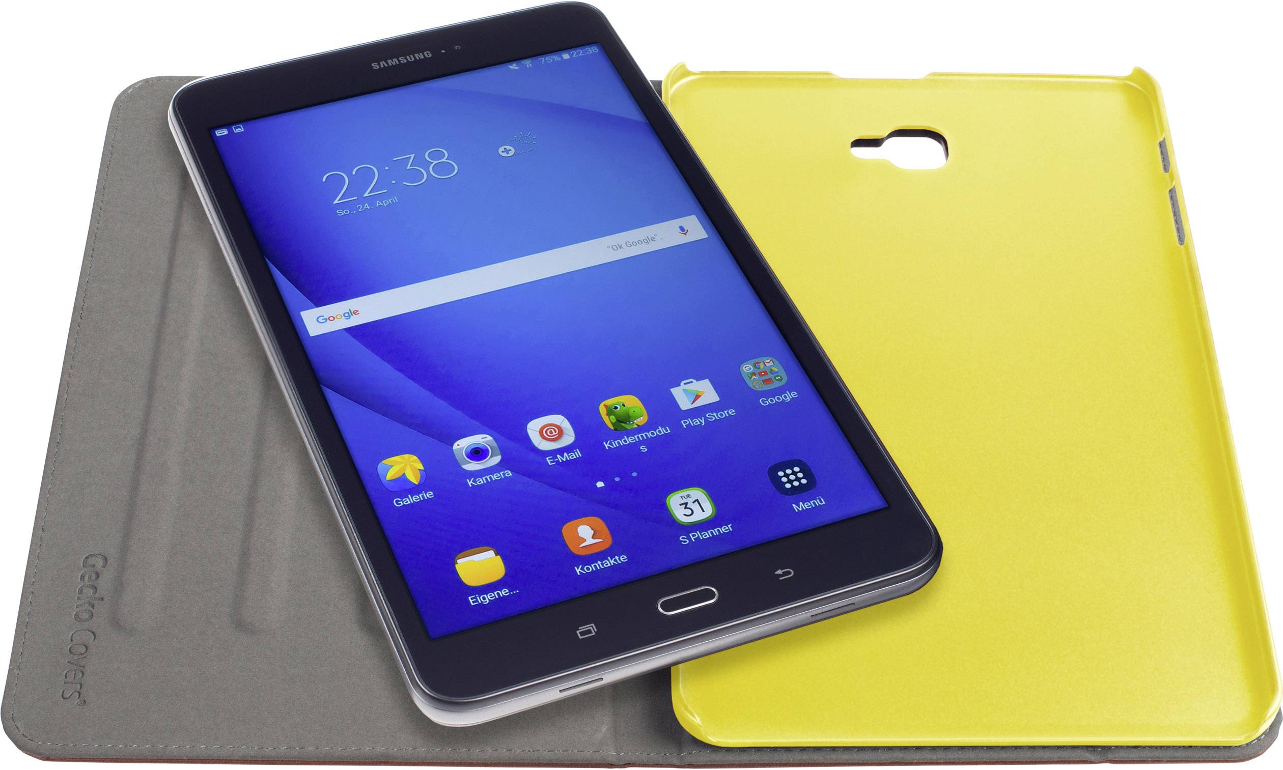 Gecko Covers Gecko V11T52C39 FlipCase Samsung Galaxy Tab A 10.5 Braun, Gelb Tablet-Cover