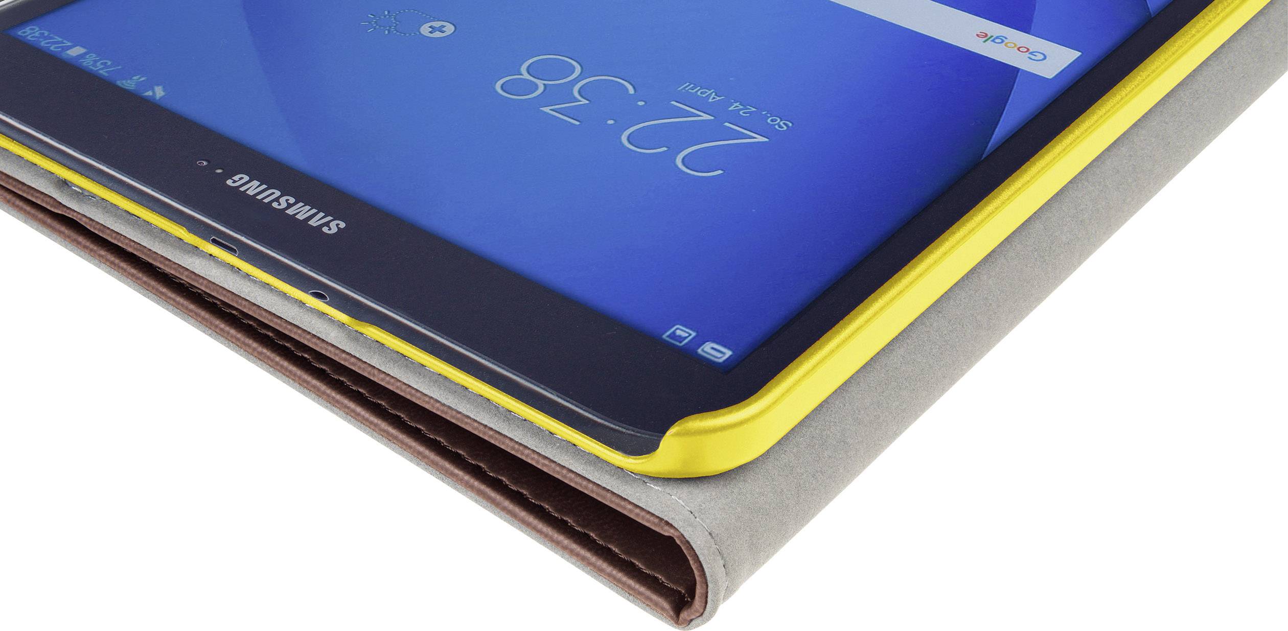 Gecko Covers Gecko V11T52C39 FlipCase Samsung Galaxy Tab A 10.5 Braun, Gelb Tablet-Cover