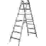 Krause 818348 Holz Stufen-Doppelleiter klappbar, inkl. Eimerhaken Arbeitshöhe (max.): 3.25m Kiefer EN 131 16kg