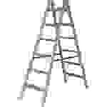 Krause 818331 Holz Stufen-Doppelleiter klappbar, inkl. Eimerhaken Arbeitshöhe (max.): 3m Kiefer EN 131 13.5kg