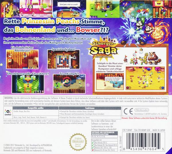 Mario & Luigi Superstar Saga + Bowsers Schergen Nintendo 3DS & 2DS USK: 0