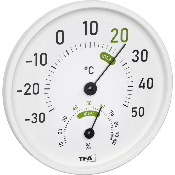 TFA Dostmann Thermo-/Hygrometer Weiß 45.2045.02 TFA Dostmann Thermo-/Hygrometer Weiß 45.2045.02