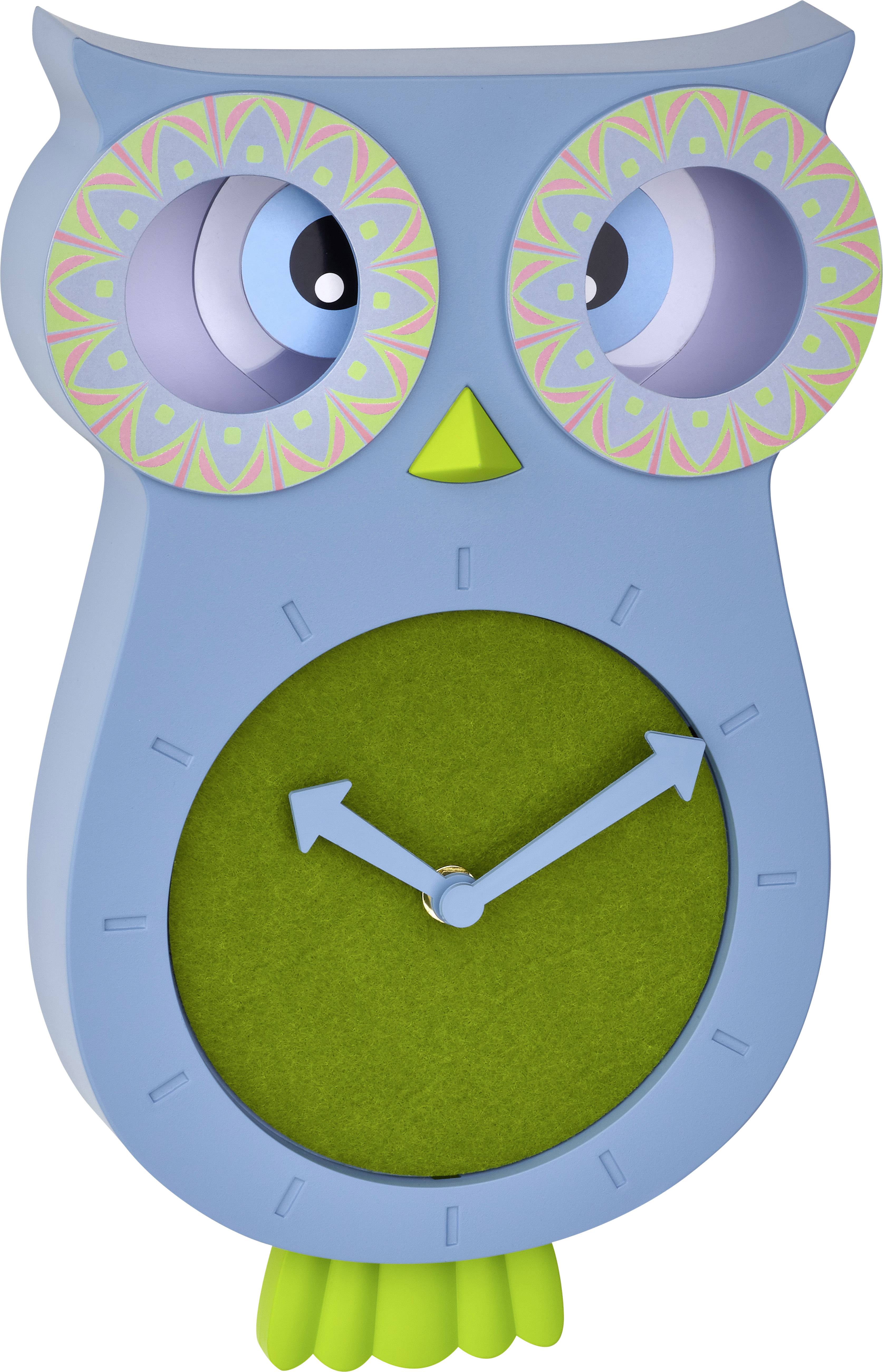 TFA Dostmann 60.3052.06 Quarz Wanduhr 110 mm x 70 mm x 330 mm Blau-Grün