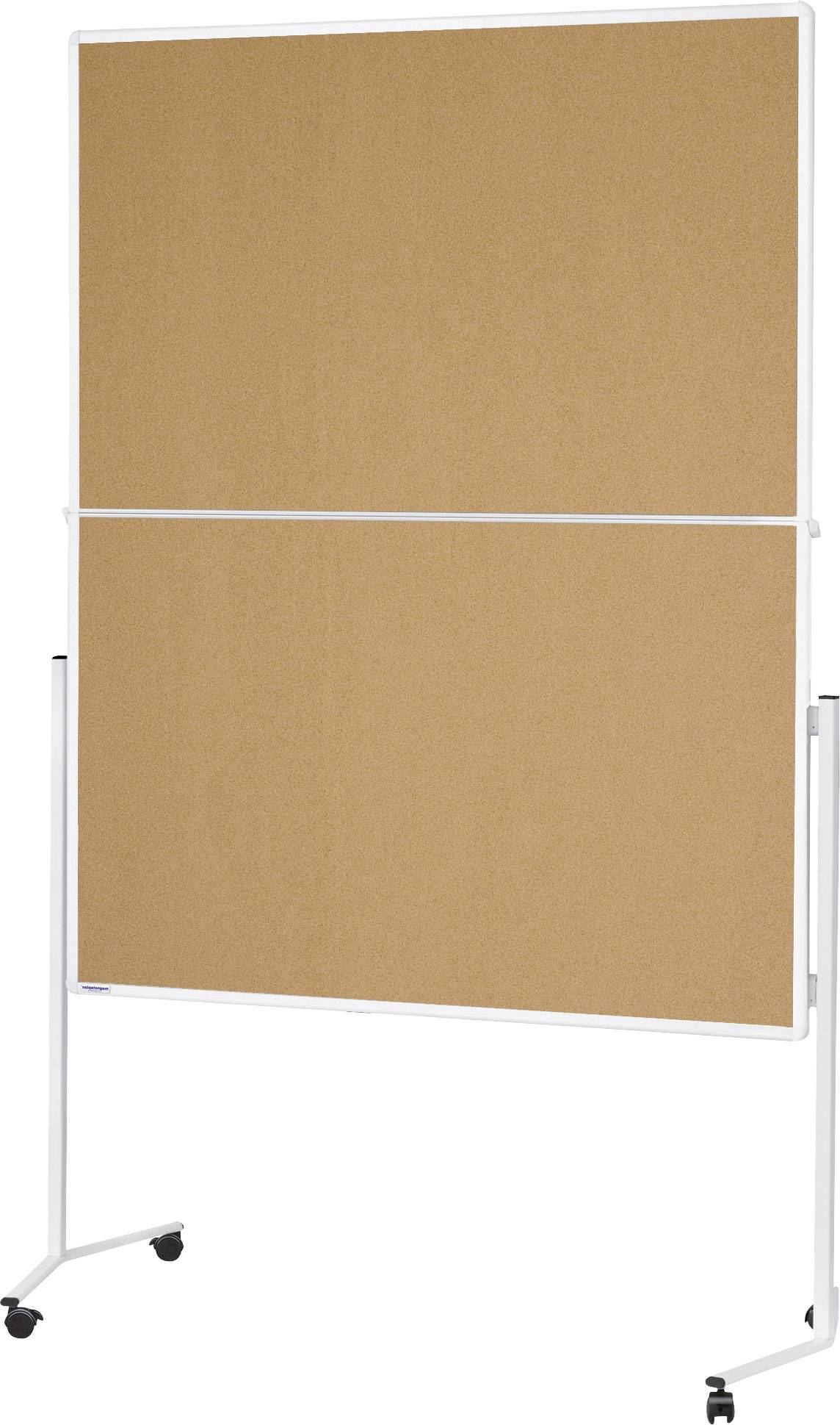 magnetoplan Moderationstafel (B x H) 120 cm x 150 cm Kork Braun beidseitig verwendbar, zusammenklappbar, Pinntafel 2111324