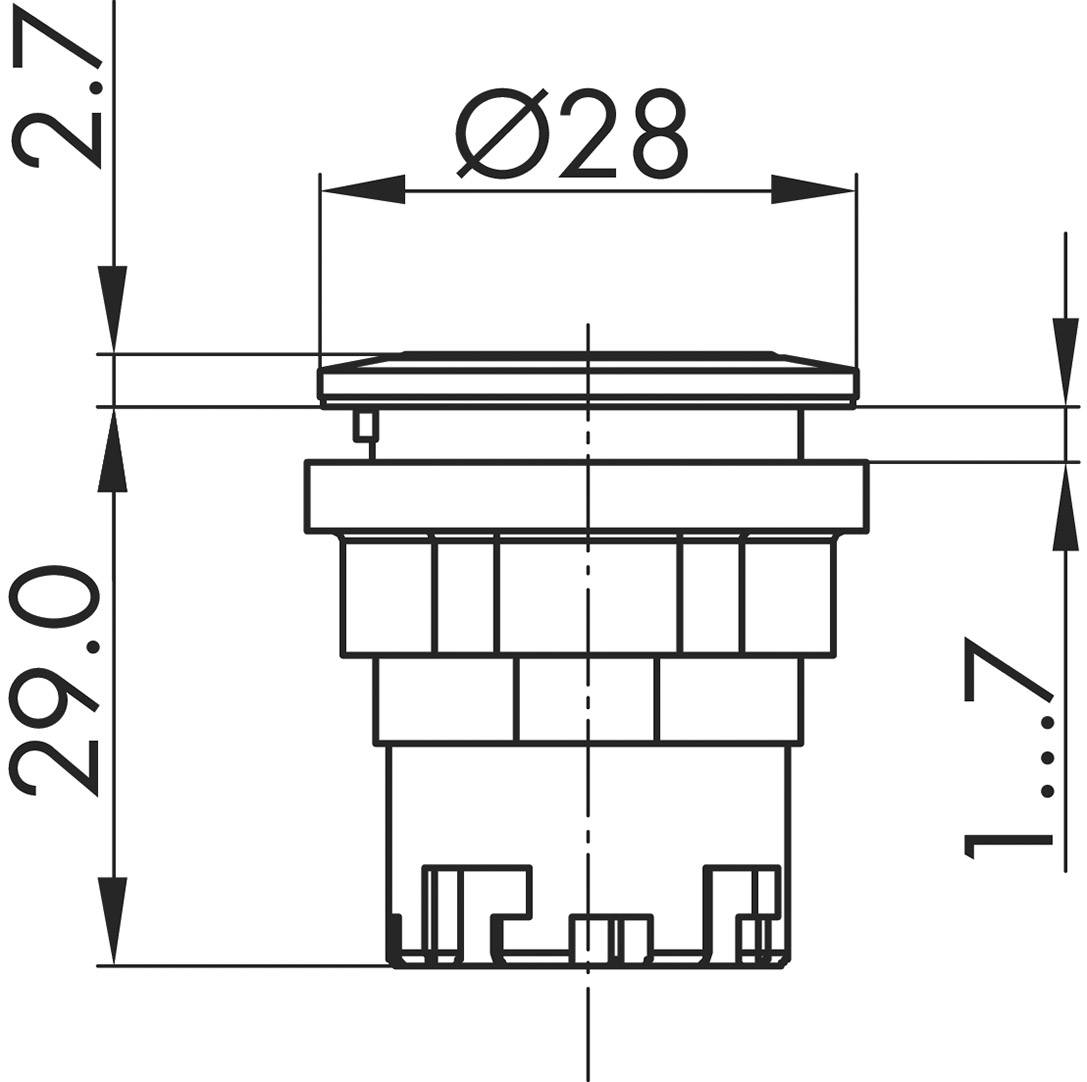 Schlegel JRMT JRMT Drucktaster manuell, 1 Taste 2St.