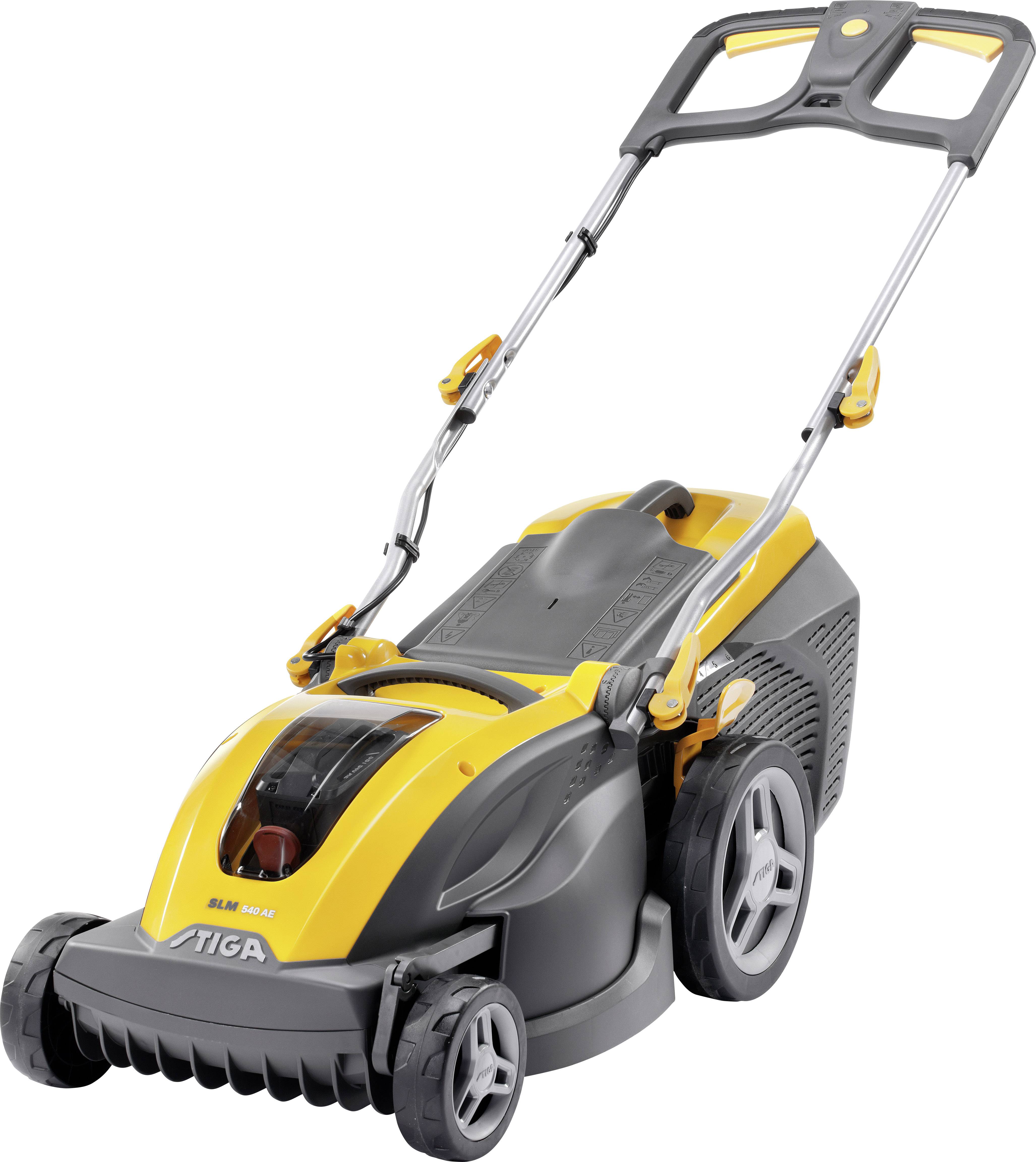 STIGA SLM 540 AE Akku Rasenmäher Höhenverstellbarer Griff mit