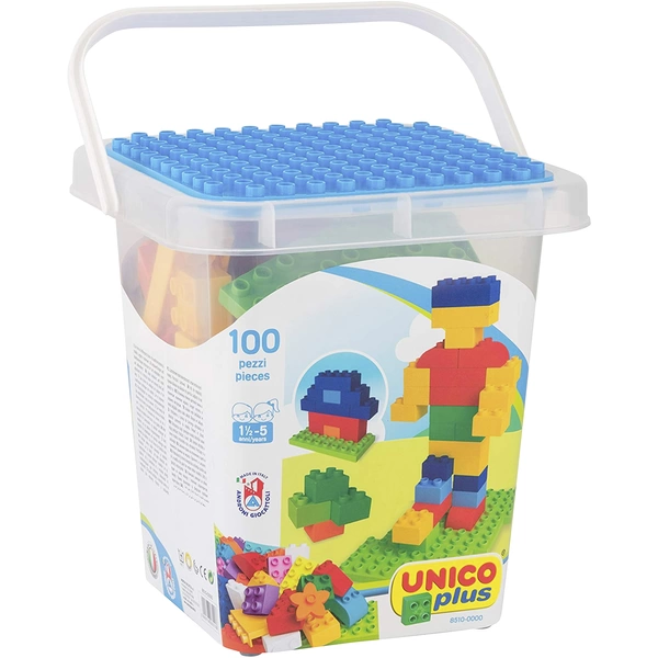Unico Bausteine Eimer 100 Stück 8510-0000 Unico Bausteine Eimer 100 Stück 8510-0000