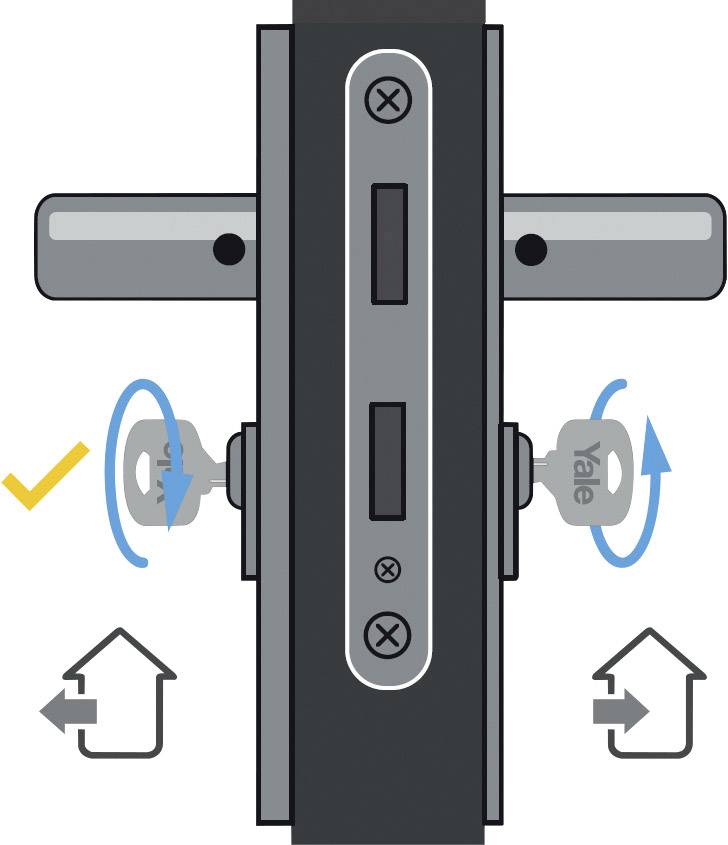 YALE Y002 08147 Profil-Doppelzylinder 45 / 45mm