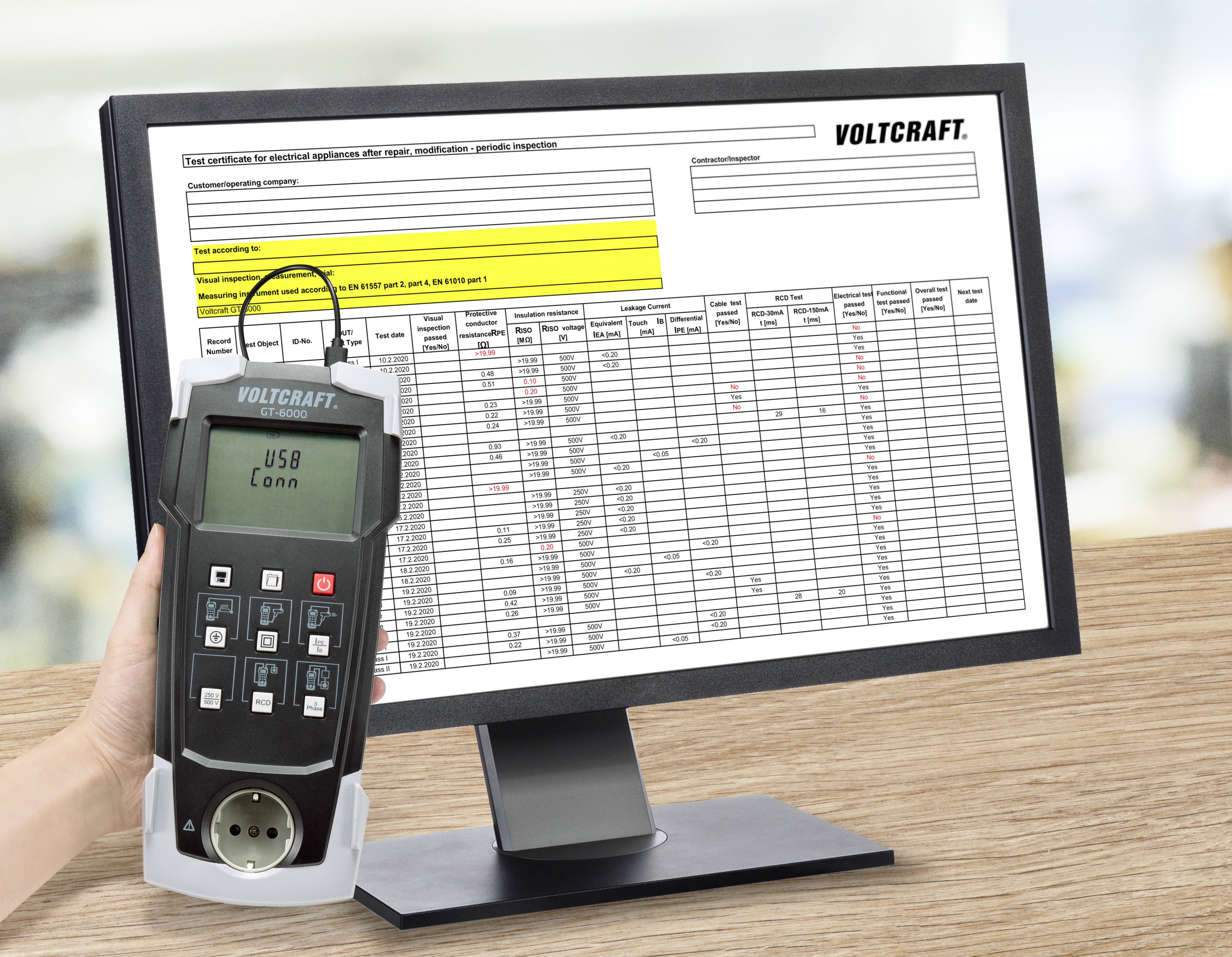 VOLTCRAFT GT-6000 Gerätetester