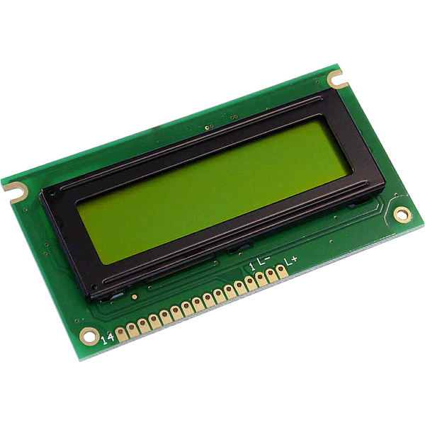 Display Elektronik LCD-Display Gelb-Grün 16 x 2 Pixel (B x H x T) 84 x 44 x 6.5 mm DEM16217SYH