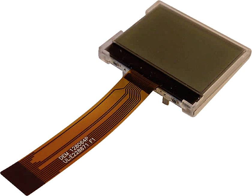 Display Elektronik LCD-Display Schwarz Weiß 128 x 64 Pixel (B x H x T) 37 x 30.3 x 4.7mm DEM128064PFGH-PW
