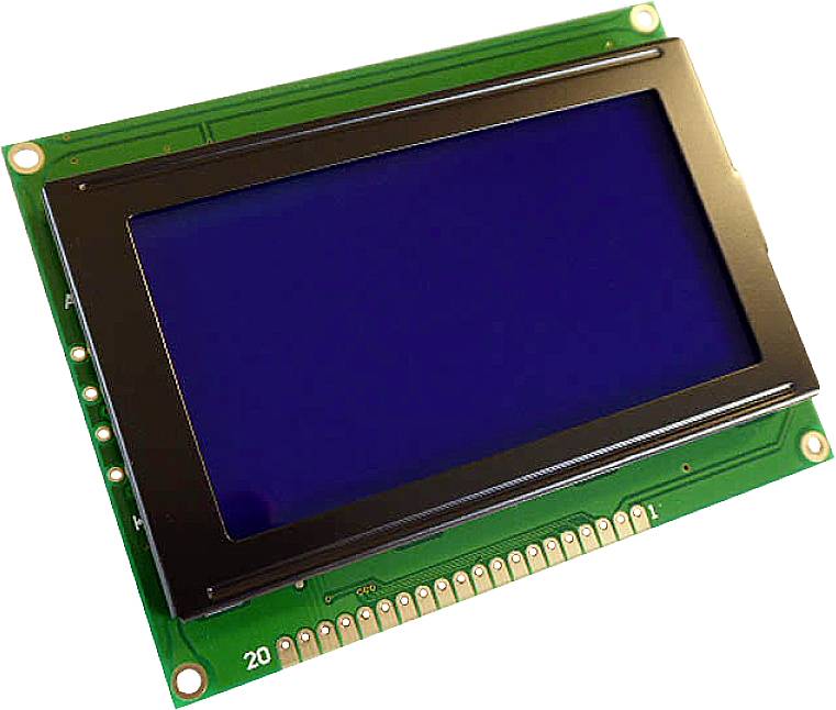 Display Elektronik LCD-Display Weiß Blau 128 x 64 Pixel (B x H x T) 93 x 70 x 10 mm DEM128064ASBH-P
