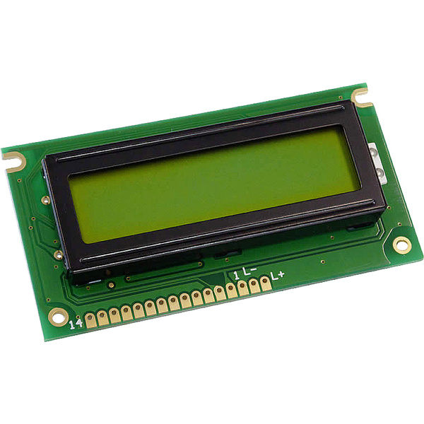 Display Elektronik LCD-Display Gelb-Grün 16 x 2 Pixel (B x H x T) 84 x 44 x 10.1mm DEM16217SYH-LY