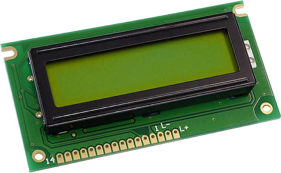 Display Elektronik LCD-Display Gelb-Grün 16 x 2 Pixel (B x H x T) 84 x 44 x 10.1mm DEM16217SYH-LY