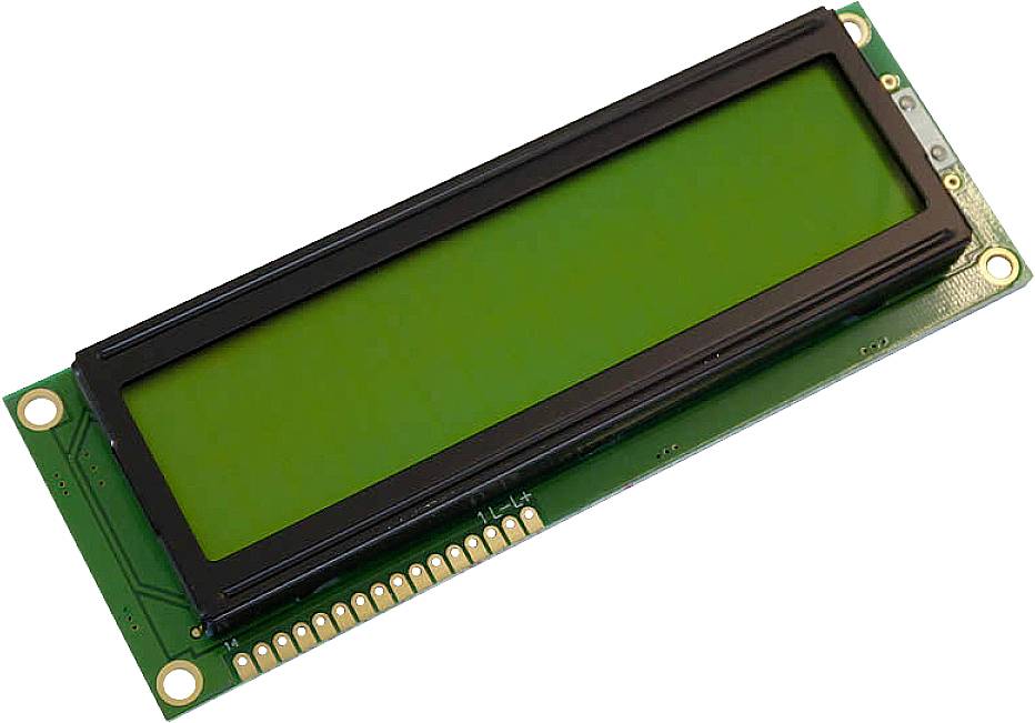Display Elektronik LCD-Display Gelb-Grün 16 x 2 Pixel (B x H x T) 122 x 44 x 11.1 mm DEM16215SYH-LY